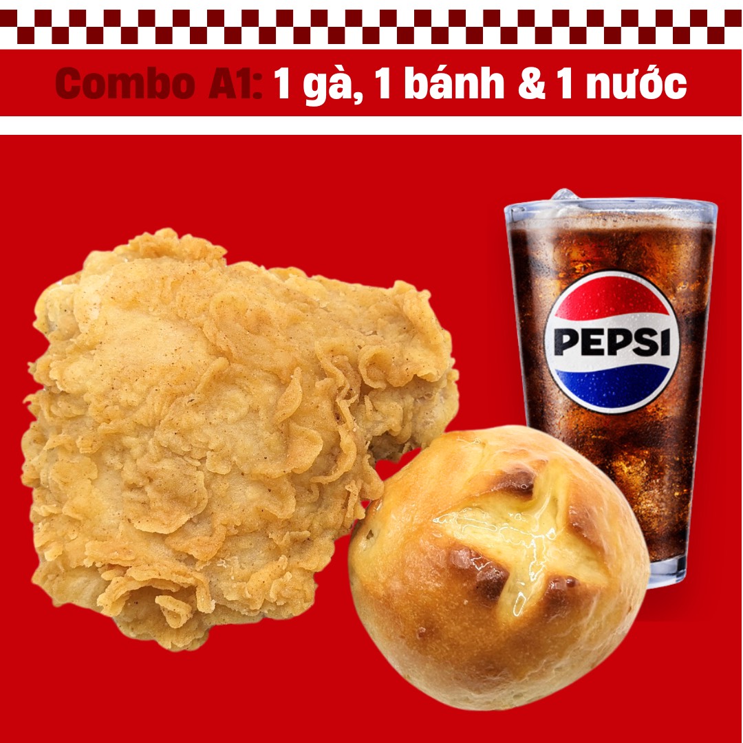 Combo A1: 1 gà, 1 bánh & 1 nước